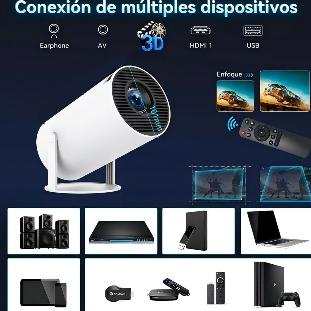 PROYECTOR PORTATIL 4K HY ¡Últimas unidades con descuento! 🔥 PAGO AL RECIBIR